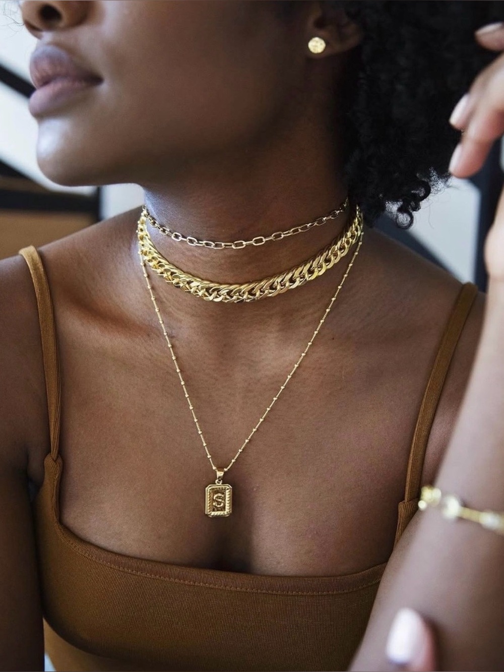 Uncommon James Choker Gold Paperclip Chain Necklace 14”